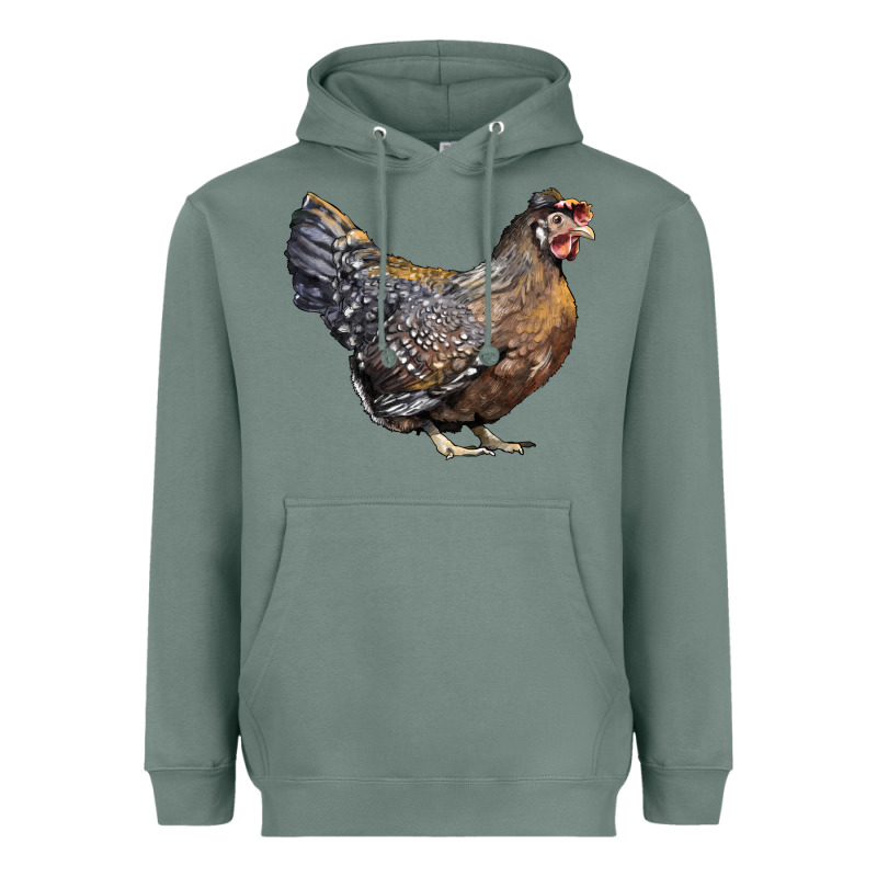 Cream Legbar Chicken Heavyweight Hoodie by LillyAllenDesigns | Teevron