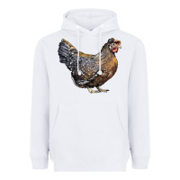 White Cream Legbar Chicken Heavyweight Hoodie - LillyAllenDesigns
