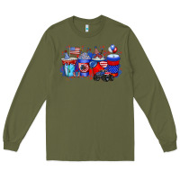 Army Green american drink Long Sleeve Tee - RacoonDesign
