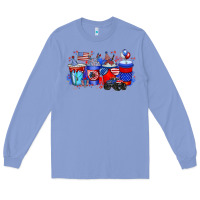 Colony Blue american drink Long Sleeve Tee - RacoonDesign