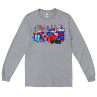 Heather Grey american drink Long Sleeve Tee - RacoonDesign