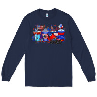 Navy american drink Long Sleeve Tee - RacoonDesign