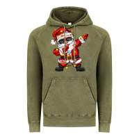 Vintage Olive afro dabbing santa Vintage Hoodie - Zillion Design Studio