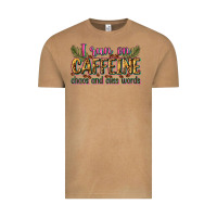 Vintage Camel i run on caffeine chaos and cuss words Vintage Tee - Zillion Design Studio