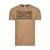 Vintage Coffee i run on caffeine chaos and cuss words Vintage Tee - Zillion Design Studio