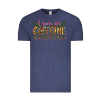 Vintage Denim i run on caffeine chaos and cuss words Vintage Tee - Zillion Design Studio