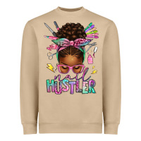 Mushroom nail hustler afro messy bun Heavyweight Sweatshirt - texasbilliewilder