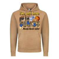 Vintage Camel im just here for the snacks basketball sister Vintage Hoodie - Zillion Design Studio