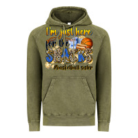 Vintage Olive im just here for the snacks basketball sister Vintage Hoodie - Zillion Design Studio