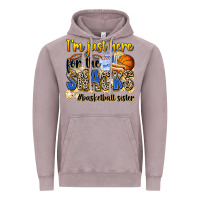 Vintage Zinc im just here for the snacks basketball sister Vintage Hoodie - Zillion Design Studio