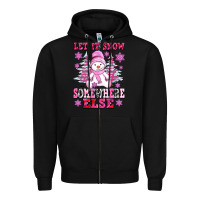 Black let it snow somewhere else Zipper Hoodie - AdoDesignShop