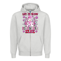 Dove Grey let it snow somewhere else Zipper Hoodie - AdoDesignShop