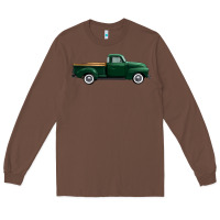 Chestnut western green truck right side view 1 Long Sleeve Tee - FaDigitalArtStudio