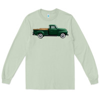 Matcha western green truck right side view 1 Long Sleeve Tee - FaDigitalArtStudio