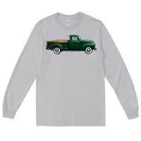 Moon Dust western green truck right side view 1 Long Sleeve Tee - FaDigitalArtStudio
