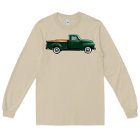 Mushroom western green truck right side view 1 Long Sleeve Tee - FaDigitalArtStudio