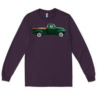 Plum western green truck right side view 1 Long Sleeve Tee - FaDigitalArtStudio