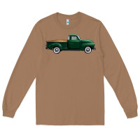Toasted Coconut western green truck right side view 1 Long Sleeve Tee - FaDigitalArtStudio