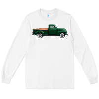 White western green truck right side view 1 Long Sleeve Tee - FaDigitalArtStudio