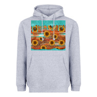 Heather Grey turquoise leopard distressed serape background tumbler Heavyweight Hoodie - Jasminsmagicworld
