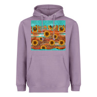 Lavender turquoise leopard distressed serape background tumbler Heavyweight Hoodie - Jasminsmagicworld