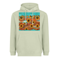 Matcha turquoise leopard distressed serape background tumbler Heavyweight Hoodie - Jasminsmagicworld