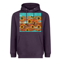 Plum turquoise leopard distressed serape background tumbler Heavyweight Hoodie - Jasminsmagicworld