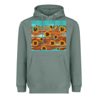 Sage turquoise leopard distressed serape background tumbler Heavyweight Hoodie - Jasminsmagicworld