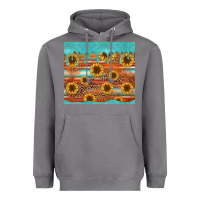 Storm turquoise leopard distressed serape background tumbler Heavyweight Hoodie - Jasminsmagicworld