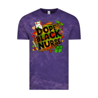 Cloud Purple dope black nurse Vintage Tee - Zillion Design Studio