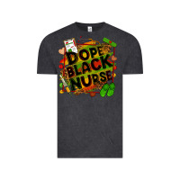 Vintage Black dope black nurse Vintage Tee - Zillion Design Studio