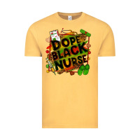 Vintage Mustard dope black nurse Vintage Tee - Zillion Design Studio