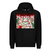 Black christmas hot chocolate Premium Hoodie - MaliasSmallBusiness