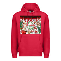 Cardinal christmas hot chocolate Premium Hoodie - MaliasSmallBusiness