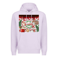 Lilac christmas hot chocolate Premium Hoodie - MaliasSmallBusiness