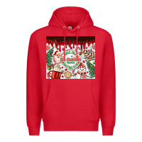 Red christmas hot chocolate Premium Hoodie - MaliasSmallBusiness