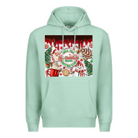 Seafoam christmas hot chocolate Premium Hoodie - MaliasSmallBusiness