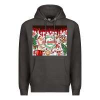 Smoke christmas hot chocolate Premium Hoodie - MaliasSmallBusiness