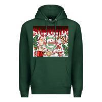 Sports Green christmas hot chocolate Premium Hoodie - MaliasSmallBusiness