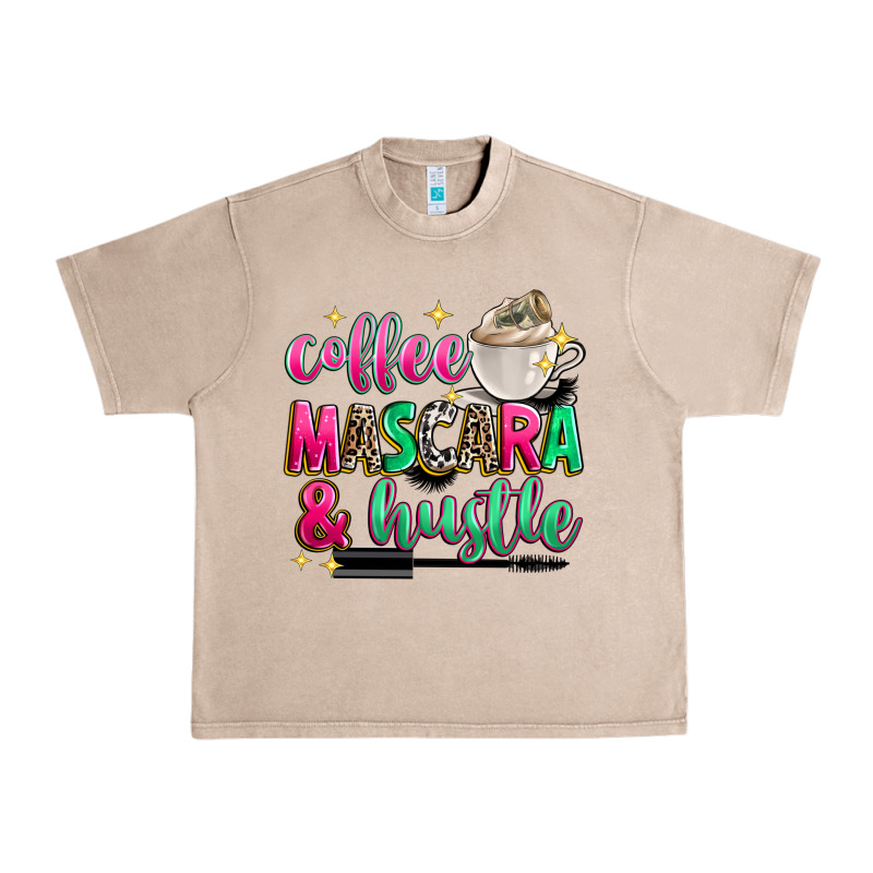 Coffee Mascara And Hustle Urban Heavy Tee by Zillion Design Studio | Teevron