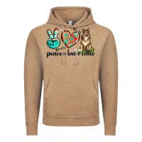 Vintage Coffee peace love collie Vintage Hoodie - texasbilliewilder