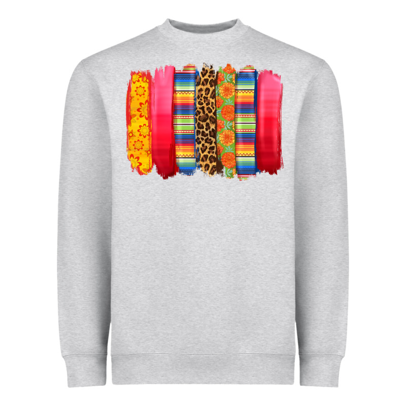 Mexican Leopard Brushstroke Heavyweight Sweatshirt by Zillion Design Studio | Teevron