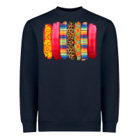 Navy mexican leopard brushstroke Heavyweight Sweatshirt - Zillion Design Studio