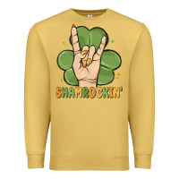Antique Gold st. patrick's day shamrockin' Premium Sweatshirt - MaliasSmallBusiness