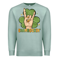 Seafoam st. patrick's day shamrockin' Premium Sweatshirt - MaliasSmallBusiness
