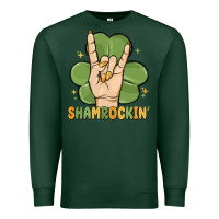 Sports Green st. patrick's day shamrockin' Premium Sweatshirt - MaliasSmallBusiness