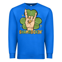 True Royal st. patrick's day shamrockin' Premium Sweatshirt - MaliasSmallBusiness
