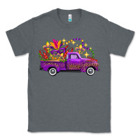 Charcoal Heather mardi gras truck Classic Tee - FaDigitalArtStudio