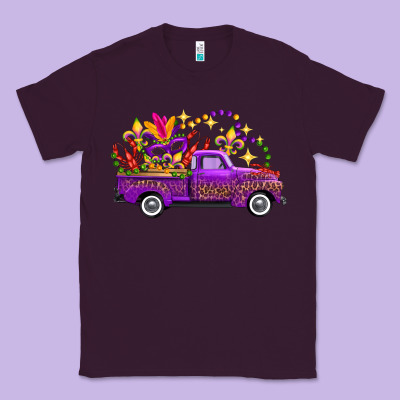 Mardi Gras Truck Classic Tee Designed By Fadigitalartstudio