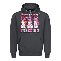 Smoke freaking freezing with Snowmans Zipper Hoodie - AdoDesignShop